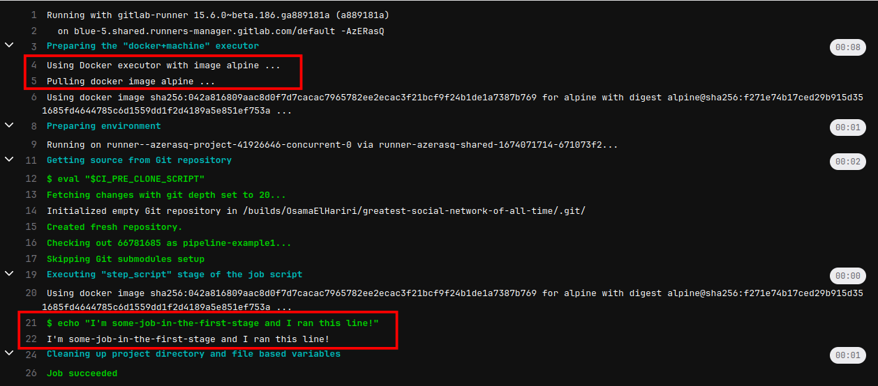Gitlab yaml to stage